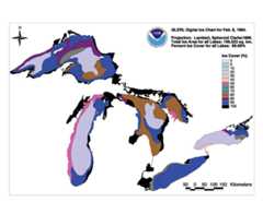 GLERL digital ice chart for Mar 15 1984