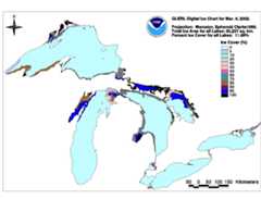 GLERL digital ice chart for Mar 7 2002