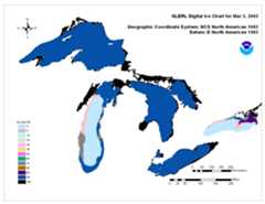 GLERL digital ice chart for Mar 3 2003