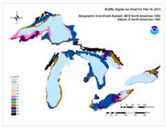 GLERL digital ice chart for Feb 18 2013