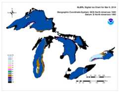 GLERL digital ice chart for Mar 6 2014