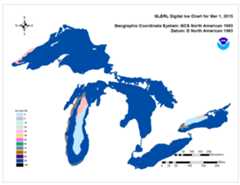 GLERL digital ice chart for Feb 28 2015