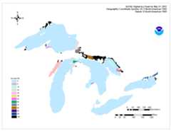 GLERL digital ice chart for Mar 14 2017