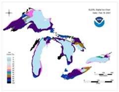 GLERL digital ice chart for Feb 19