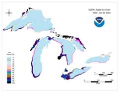 GLERL digital ice chart