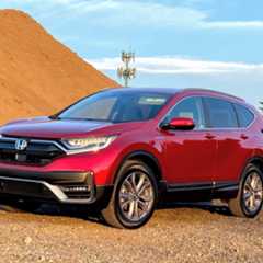 Red 2021 Honda CR-V in desert