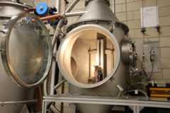 A reactor in Carleton’s Energy and Particle Technology Laboratory that informed the construction of Kholghy’s reactor with GH Power.