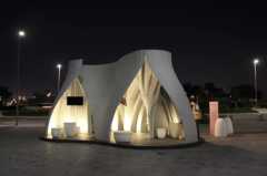 Nyxo’s 3D printed office at Dubai Design Week