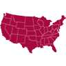Icon of a map of the USA