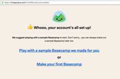 Basecamp_signup_success screenshot