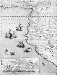 Map of Peru and view of Cuzco