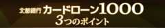 「カードローン1000」3つのポイント