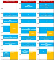 Sports Demo Zone schedule