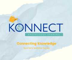 Konnect Knowledge sharing. Connecting Knowledge Quarterly webinar series image