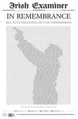 Irish Examiner P1 on the day of the Good Friday Agreement in 1998