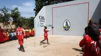 Irish GAA stars launch Uganda’s first handball alley and kickstart planting of one million trees