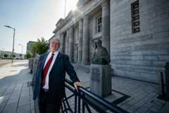 In June 1985, Finbarr Archer was working as an undertaker when he was stationed at the makeshift morgue in Cork following the Air India Flight 182 disaster. In the aftermath, he personally arranged the burial of two unclaimed victims and has continued to tend their graves at St. Michael’s Cemetery in Blackrock ever since. Picture: Chani Anderson.
