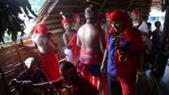 Group of Indigenous Peoples gathering indoors