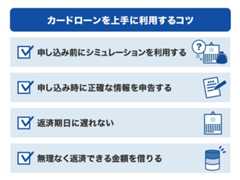 カードローンを上手に利用するコツ