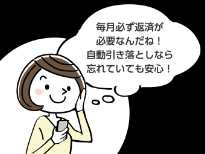 毎日必ず返済が必要なんだね！自動引き落としなら忘れていても安心！