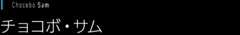 [Chocobo Sam]チョコボ・サム