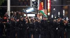 A photo of a group of police.