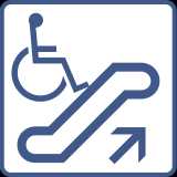 車イス対応エスカレーター