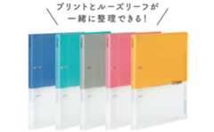 プリントとルーズリーフが一緒に整理できる！