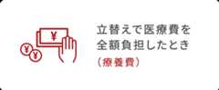 医療費の全額を負担したとき（療養費）