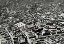 Aerial - Blackburn town centre 1960s