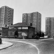 Mill Hill flats, Blackburn 1984