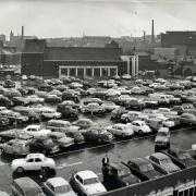 Blackburn rooftop car park, 1960s