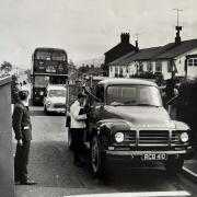 Traffic checkpoint, Langho, September 1963 (Picture: Newsquest)