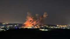 Series of Israeli airstrikes spark massive fire in southern Lebanon 