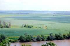 White Cloud, Kansas Overlook, viewing the Missouri River, Missouri and Iowa, by Dave 