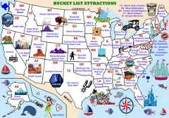 Bucket List Attraction in each State.
