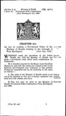 Ministry of Health Provisional Order Confirmation (West Hartlepool) Act 1936