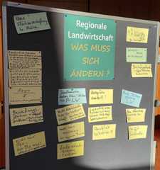 Pinnwand mit Änderungswünschen