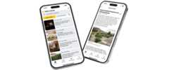 Format Leipzig App Zwei Smartphones auf denen die städtische "Leipzig App" läuft.