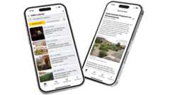 Zwei Smartphones auf denen die städtische "Leipzig App" läuft.