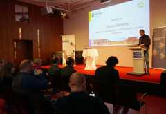 Baubürgermeister Thomas Dienberg eröffnet den Landwirtschaftsdialog 2024.