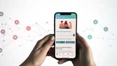 Between The Lines Titel Screenshot eines Handys mit der App Between The Lines