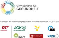 Das Logo des GKV-Bündnis, GKV-Spitzenverband, Krankenkassen, AOK, IKK, vdek, BKK, SVLFG, KNAPPSCHAFT