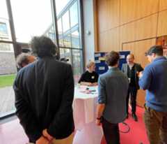 Gespräche am Pausentisch