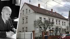 Erich-Zeigner-Haus Fotocollage mit einem Bildnis Erich-Zeigners um 1946 und einer Ansicht des Erich-Zeigner-Hauses