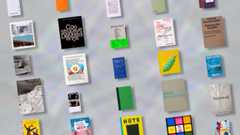 Fotografie von 25 Büchern von oben