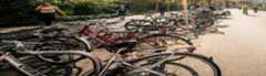 Fahrräder an Leipziger Bügel Viele geparkte Fahrräder