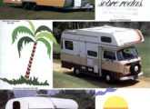 Trailers KC 540 e 330 e motorhome Mobil Safari em folder de propaganda da Karmann-Ghia (fonte: Paulo Roberto Steindoff).