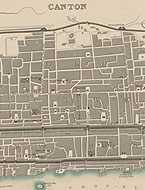 Belcher, Edward. Canton and its approaches, Macao and Hong Kong. Map.  London: George Cox, Jan. 1st 1853. Courtesy of the Harvard Map Collection, the Harvard College Library.