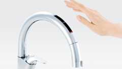 触らないから汚れない先端タッチレスセンサー